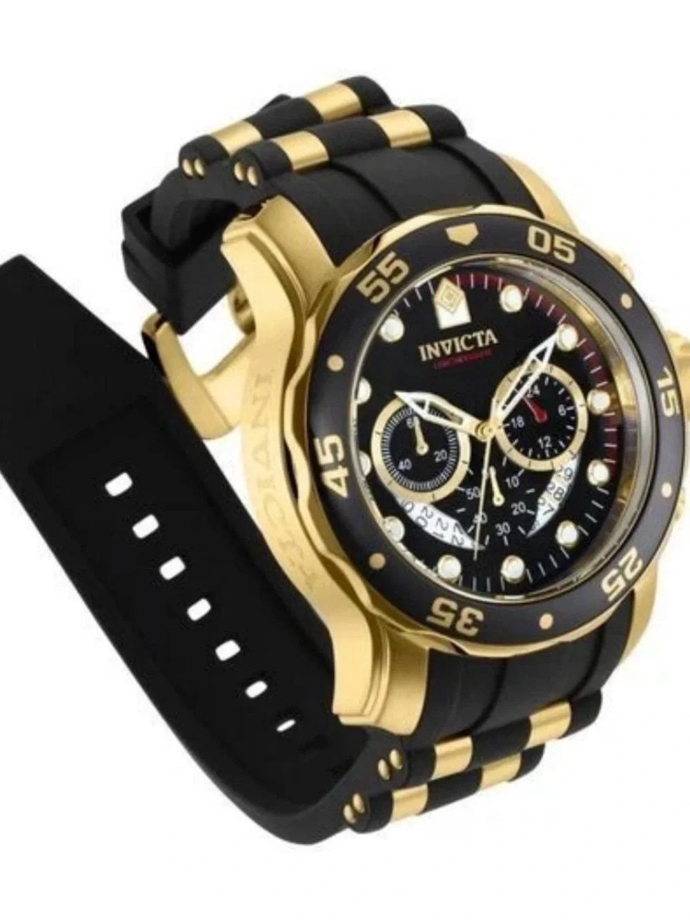 Invicta Men's 6981 Pro Diver Quartz Multifunction Black Dial Watch - Blac